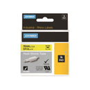 DYMO Genuine Rhino Industrial Labels-Heat Shrink Tube 19mm Black on Yellow.Made of industrial grade polyolefine and featuring a 3:1 heat shrink ratio. RoHS compliant. Temperature Rating -19C to +135C. - Office Connect 2018