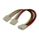 DYNAMIX  0.14m Internal Drive Power Splitter Cable (1x 5.25'' to 2x 5.25'') - Office Connect 2018
