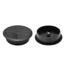 DYNAMIX 60mm Round Desk Grommet. Easily & Neatly Store your Power, Communication, Audio, Video, Computer & Data Cables. Perfect for Installation in Desks, Workstations etc. Black Colour. - Office Connect 2018