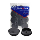 DYNAMIX 80mm Round Desk Grommet. Easily & Neatly Store your Power, Communication, Audio, Video, Computer & Data Cables. Perfect for Installation in Desks, Workstations etc. Black Colour. 10 Pack. - Office Connect 2018
