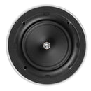 KEF Ultra Thin Bezel 8'' Round In-Ceiling Speaker. 200mm Uni-Q driver with 16mm aluminium dome tweeter & tangerine waveguide. Magnetic grille. IP64 rated. - Office Connect 2018