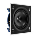 KEF Ultra Thin Bezel 8'' Square In-Ceiling Speaker. 200mm Uni-Q driver with 16mm aluminium dome tweeter & tangerine waveguide. Magnetic grille. IP64 rated. *Sold as Single Units* - Office Connect 2018