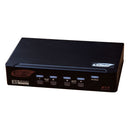 REXTRON 4 Port DVI/USB KVM Switch with Audio, Black Colour. - Office Connect 2018
