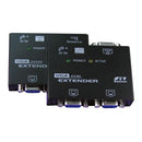 REXTRON Video Extender. Allows VGA signal to be extended up to 150m using Cat5 UTP Cable. Black colour. - Office Connect 2018