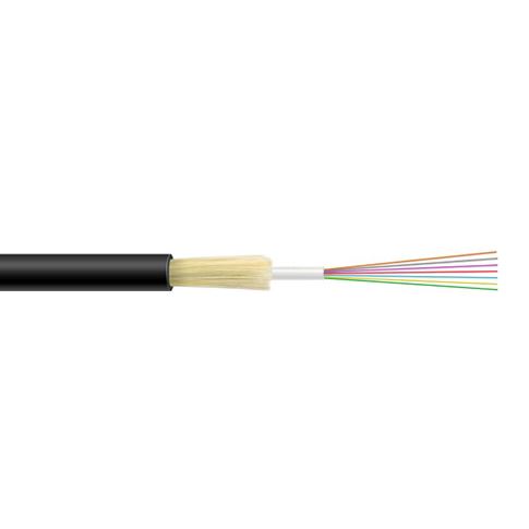 DYNAMIX 2km G.652D 12 Core Single mode Loose Tube GEL outdoor Fibre Cable Roll. Black OFNR Jacket - Office Connect 2018