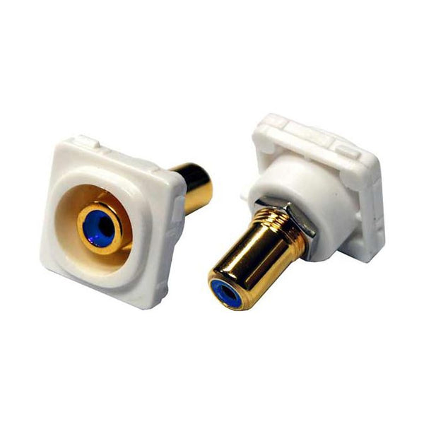 AMDEX Blue RCA to RCA Jack. Gold Plated - Office Connect 2018