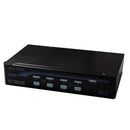 REXTRON 1-4 USB Automatic KVM Switch. Share 1x Keyboard Video /Mouse with 4x CPU''s via the VGA & USB ports. 4x 1.8m leads included