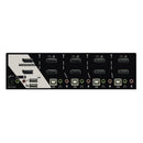 REXTRON 4 Port Dual DisplayPort USB KVM Switch with Audio. Dual DisplayPort Max res. 4K60Hz. USB Console. Front Panel Computer Selection. - Office Connect 2018
