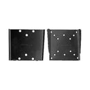BRATECK 13''-27'' Super slim low- profile Monitor wall mount bracket. Supports VESA 75x75 & 100x100. Max load: 30kg. Curved display compatible. Colour: Black. - Office Connect 2018