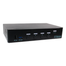 REXTRON 4 Port HDMI USB 3.0 4K UHD KVM Switch with Video Matrix Function. HDCP/EDID Engine Supported in Each Input Port. - Office Connect 2018