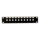DYNAMIX 10'' 10 Port Unloaded F-Connector Patch Panel for 10'' Cabinet R10 series - Office Connect 2018