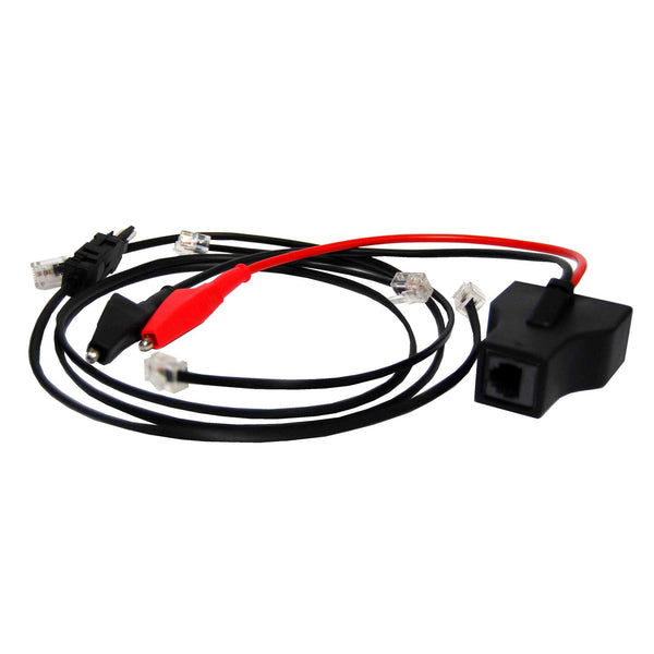 AMDEX Buttinski Cable Set. Incl.: 1x Double Socket Extension, 1x 1m RJ to RJ Lead, 0.3m RJ to RJ Lead, 1x 0.3m RJ - 2 Pole Krone style plug. - Office Connect 2018