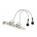DYNAMIX USB SLOT Card. USB-A Female Connector to 2x 5-Pin Housings with bracket - Office Connect 2018