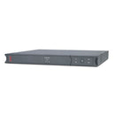 APC Smart-UPS SMC Series Line Interactive. 450VA (280W) 1U Rack Mount. 230V Input/Output. 4x IEC C13 Outlets. Battery Backup LED Status Indicators. USB Connectivity Audible Alarm. Rack Mount Included