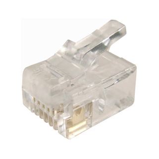 DYNAMIX RJ12 Plug 20pc Bag, 6P6C Modular Plug. 3 micron. - Office Connect 2018
