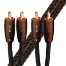 AUDIOQUEST Big Sur 3M 2 to 2 RCA male. Solid perf surface Copper plus. Gold Plated/cold welded termination. Foamed-Polyethylene dielectric. Metal layer noise dissi pation. Jacket- brown - black braid - Office Connect 2018