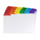 Silvine Guide Cards 8x5 A-Z Coloured Tabs - Office Connect 2018