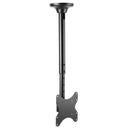 BRATECK 23''-42'' Telescopic full- motion TV ceiling mount. Tilt and swivel. Max load 50Kgs. Supports VESA 100x100,200x100,200x200 Colour: Slate black. - Office Connect 2018