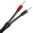 AUDIOQUEST Rocket 22 2M pair. Full range. Banana - spade. 12AWG long grain copper and perfect surface copper. Double spiral pair. PVC dielectric. Jacket - black PVC with blue stripes. - Office Connect 2018