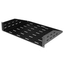 DYNAMIX AV Rack 2RU Cantilever Shelf with vented holes and