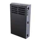 DYNAMIX 4RU Vertical Wall Mount Cabinet with 2RU Horizontal Mounting Rails. (650 x 230 x 1070mm external). Lockable front door. door. Front and side ventilation slots. Black - Office Connect 2018