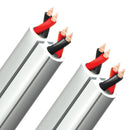 AUDIOQUEST Rocket 11 white 100m cable roll. 13AWG. Semi solid long-grain copper. Double spiral.   7-10 Day Lead Time - Office Connect 2018