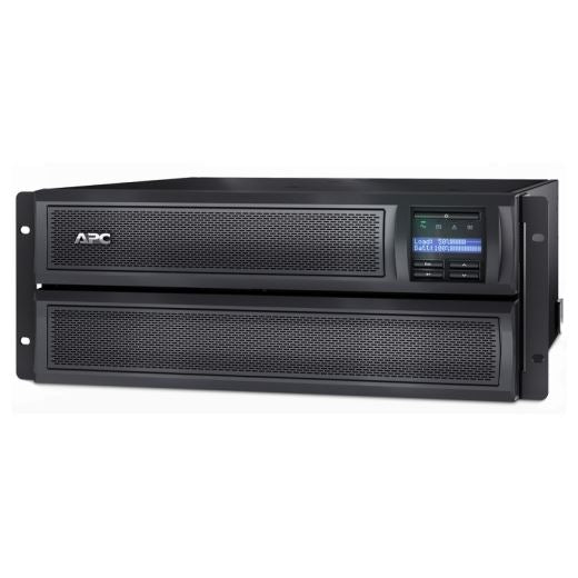 APC Smart-UPS 3000VA (2700W) 4U Rack/Tower with Network Card. 200V- 240V Input/Output. 8x IEC C13 Outlets. Internal Battery Backup. LCD Interface. USB, Rj-45 Serial, & SmartSlot Connectivity, Alarm. - Office Connect 2018