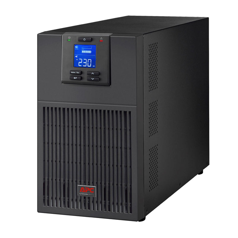 APC Easy UPS On-Line 3000VA (2400W) Tower. 230V Input/Output. 6x IEC C13 Outlets. With Battery Backup. Smart Slot, LCD Graphics Display. - Office Connect 2018