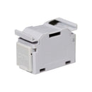 DYNAMIX Cat6A RJ45 DIN Rail Mounted 1DU Shielded Coupler. Supplied with Dust Cover & Earthing Spring. IP20. Side-by-Side Mountable. 4PPoE Compliant. - Office Connect 2018