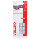 VELCRO Brand 16mm Stick On Hook & Loop Dots. Pack of 15. Designed for General Purpose Simple and Mess-Free. Attach Light Weight Items up To 500g. Perfect for Art, Remote Controls, Signs etc. White - Office Connect 2018