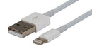 DYNAMIX 180mm USB-A to Lightning Charge & Sync Cable. For Apple iPhone, iPad, iPad mini & iPods *Not MFI Certified* - Office Connect 2018
