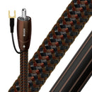 AUDIOQUEST Boxer 2M subwoofer cable. 1.25% silver, solid conductors. Double balanced. Polyethylene air-tubes. Carbon based noise-dissipation. Jacket - brown / black braid. - Office Connect 2018