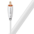AUDIOQUEST Greyhound 12M subwoofer cable. 0.5% silver. Metal-layer noise dissipation. Solid conductors Foamed-Polyethylene dielectric Cold-welded,Gold plated termination Jacket - light grey - striped white - Office Connect 2018