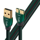 AUDIOQUEST Forest 3M USB3 micro O.5% silver. Hard-cell foam Metal-layer noise dissipation Jacket - black PVC with green stripes. 3.0M FOREST USB 3.0 MICRO - Office Connect 2018