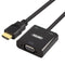 UNITEK HDMI to VGA Converter with Audio. 17cm Cable Length. Convert Signal from HDMI to VGA. Supports Resolution up to Full HD 1080p. Supports 3D, 24K Gold-Plated Connector. Plug and play - Office Connect 2018