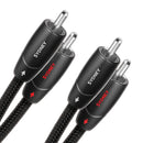 AUDIOQUEST Sydney 1M 2 to 2 RCA male. Solid perf surface Copper plus. Silver Plated/cold welded termination. Polyethylene Air Tubes dielectric. Carbon Based  noise dis sipation. Jacket- grey - black - Office Connect 2018