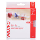 VELCRO Brand 25mm x 2.5m Stick on Hook & Loop Roll/Tape. Designed for Hanging & Attaching Items at Home Or Work. Cut to Size. Holds up to 1kg. White Colour. - Office Connect 2018