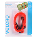 VELCRO Brand 25mm x 644mm 2 Pack Adjustable & Reusable Hi-Vis Straps Designed to Bundle & Secure Bulky Items in Your Home or Garage. Restrains up to 30kg. Orange Colour - Office Connect 2018