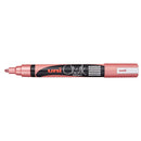Uni Chalk Marker 1.8-2.5mm Bullet Tip Metallic Red PWE-5M - Office Connect 2018