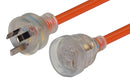 DYNAMIX 20M 240v Extra Heavy Duty Power Extension Lead (3 Core 1.5mm) Power-On LED in Clear Moulded Plastic 10A Plug Orange Colour - Office Connect 2018