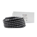 DYNAMIX 20mx20mm Easy Wrap - Cable Management Solution, Bulk Packed, Colour Black. Applicator tool included - Office Connect 2018