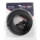 DYNAMIX 2.5mx20mm Easy Wrap - Cable Management Solution, Blister Retail Packaging, Colour Black - Office Connect 2018
