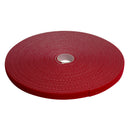 DYNAMIX Hook & Loop Roll 20m x 12mm dual sided, RED colour. - Office Connect 2018