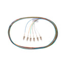DYNAMIX 2M LC Pigtail OM1 6x Pack Colour Coded, 62.5/900um Multimode Fibre, Tight Buffer LSZH Jacket - Office Connect 2018