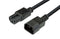 DYNAMIX 1.8M IEC C14 to Notched C15 10A SAA  Approved Power Extension Cable. 1.0mm copper core. Black Colour.