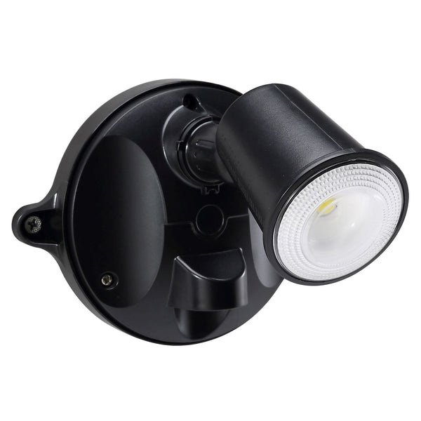 HOUSEWATCH 10W Single LED Spotlight IP54.1000 Lumens,Stainless Screws, Black Colour. - Office Connect 2018