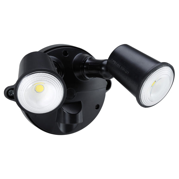 HOUSEWATCH 10W Twin LED Spotlight IP54.2000 Lumens,Stainless Steel Screws. Black Color. - Office Connect 2018