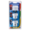 JACKSON Pack of 3 Travel Adapters NZ/AU Socket to US, UK, Europe Plug . Suitable for over 150 countries - Office Connect 2018