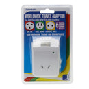 JACKSON Outbound Travel Adaptor. Includes 2x USB Charging Ports. Converts NZ/AUS plugs for use in more than 150 countries. Please note NZ cord with ground pin - Office Connect 2018
