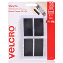 VELCRO Brand 25mm x 50mm Stick on Hook & Loop Pre-Cut 6 Pack Surface Tape. Designed for General Purpose Simple and Mess-Free. Attach Light Weight Items up To 500g. - Office Connect 2018